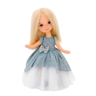 Кукла Sweet Sisters Mia в голубом платье 32 см Серия Вечерний шик Orange toys SS01-01 1